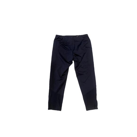 Nike Dri-Fit Running Cropped Leggings Women Medium Navy Polyester Elastic Waist - Picture 7 of 7